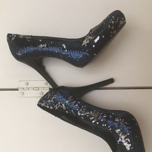 Sequin heels